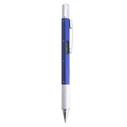 bolígrafo con 4 accesorios color azul